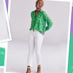 Cabi Hi Lo White Jeans - Size 18